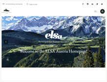 Tablet Screenshot of elsa-austria.org